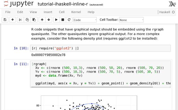 HaskellR in Jupyter