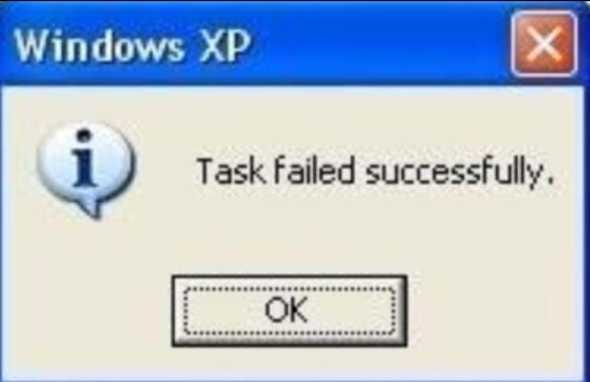 Task failed successfully